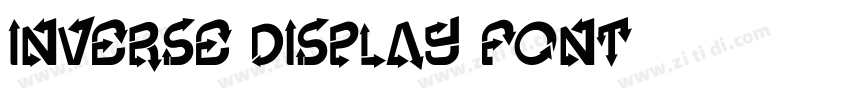 Inverse Display Font字体转换